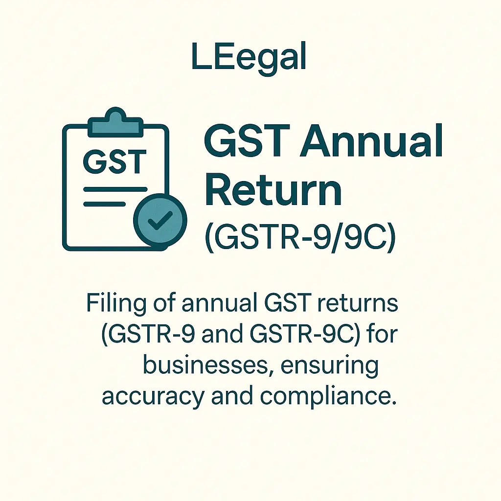 [LGL-GST-0008] GST Annual Return (GSTR-9/9C)
