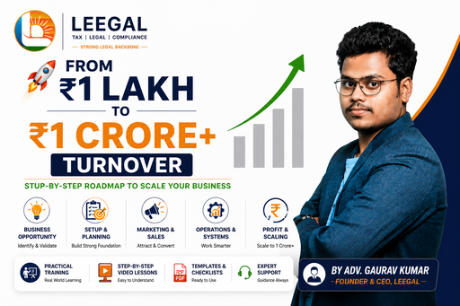 🚀 From ₹1 Lakh to ₹1 Crore+ Turnover